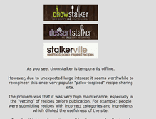 Tablet Screenshot of dessertstalker.com